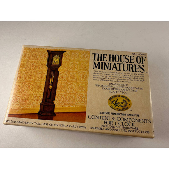 Vintage House of Miniatures clock kit, original box unused, model 40018 - Picture 1 of 5